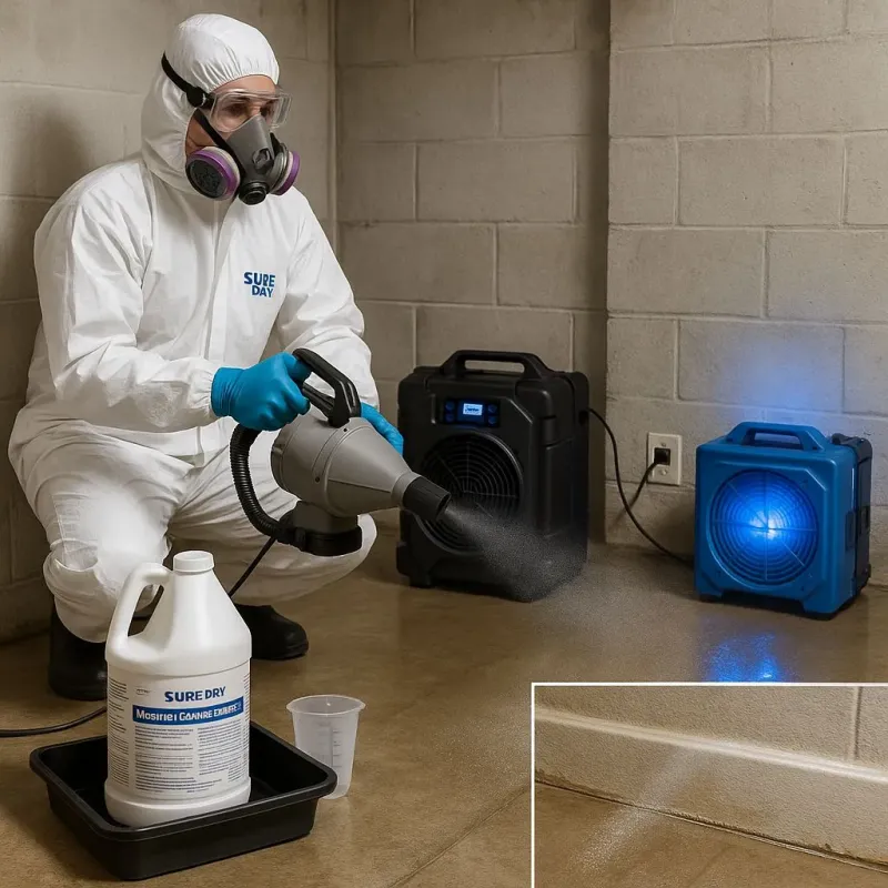 Sanitization and Odor Removal process in Center City, MN
